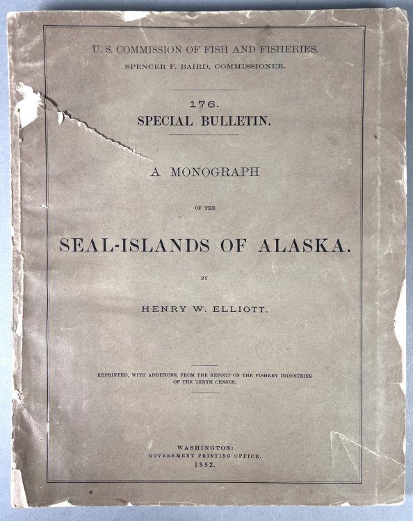 A Monograph of the Seal-Islands of Alaska. Reprinted, with additions, from the report on the fishery industries of the tenth census. Special Bulletin 176.