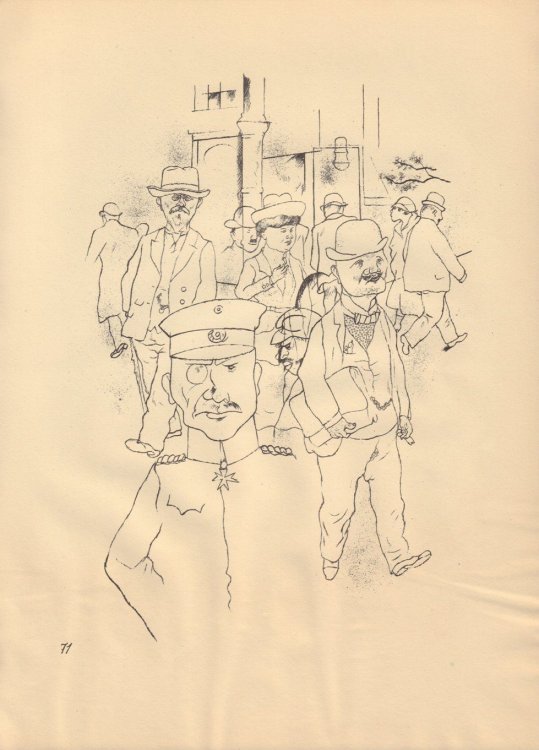 Ecce Homo (Ausgabe C). Plate 71: Deutsche Manner.