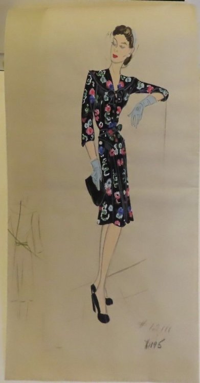Image for Original fashion design in gouache Original fashion design in gouache