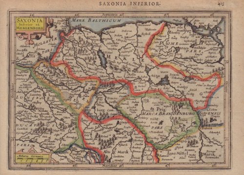 [Map of] Saxonia Inferior et Meklenborg