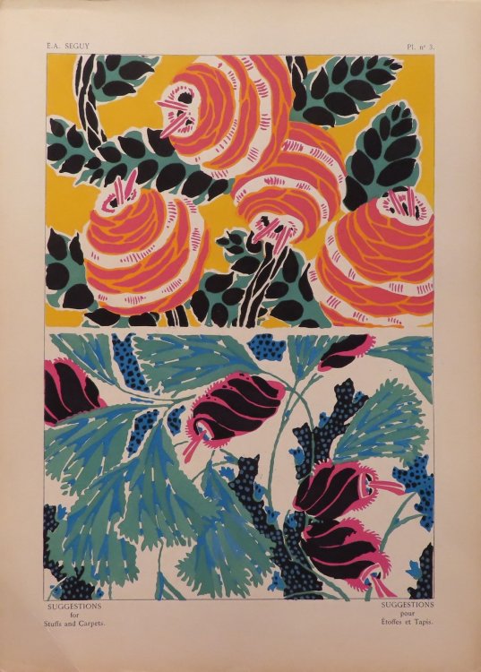 Pl. no. 3 Suggestions for Stuffs and Carpets (Suggestions pour toffes et Tapis)