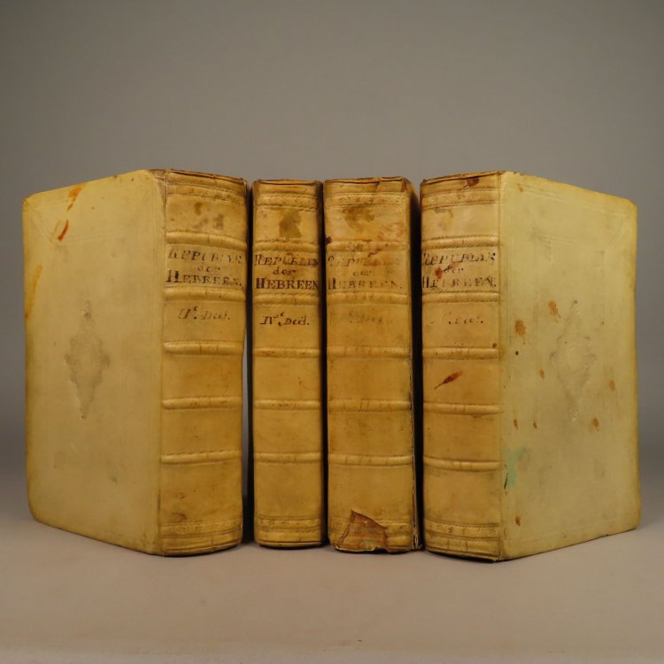 Image for De Republyk der Hebreen (4 volumes) of Gemeenebest der Joden, in drie boeken, door den Geleerden Heer De Republyk der Hebreen (4 volumes) of Gemeenebest der Joden, in drie boeken, door den Geleerden Heer