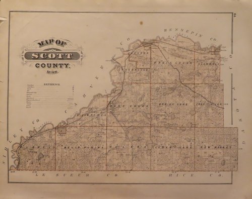Image for Map of Scott County; Map of Shakopee Map of Scott County; Map of Shakopee