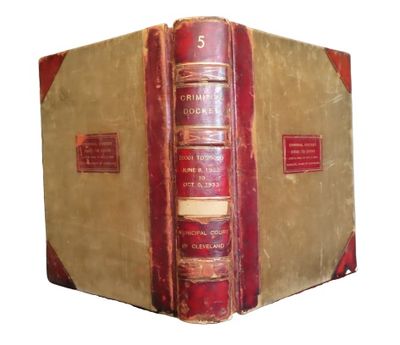 Image for Criminal Docket 20,001 to 24,945. June 8, 1933 to Oct. 5, 1933 Criminal Docket 20,001 to 24,945. June 8, 1933 to Oct. 5, 1933