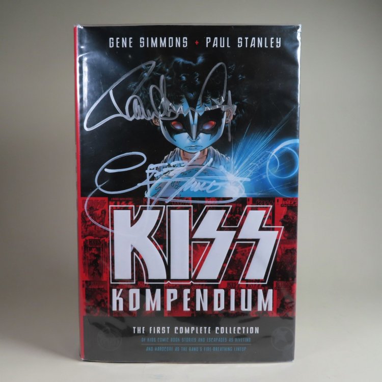 Image for KISS Kompendium (SIGNED by Gene Simmons, Paul Stanley, Ace Frehley) KISS Kompendium (SIGNED by Gene Simmons, Paul Stanley, Ace Frehley)