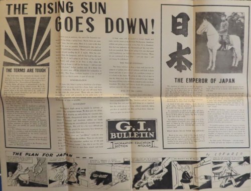 [The Rising Sun Goes Down!]; G.I. Bulletin