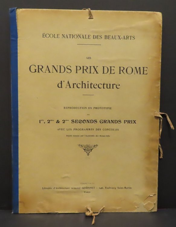 Image for Les Grands Prix de Rome d'Architecture : Reproduction en Phototypie des 1ers, 2mes & 2mes seconds grands prix Les Grands Prix de Rome d'Architecture : Reproduction en Phototypie des 1ers, 2mes & 2mes seconds grands prix