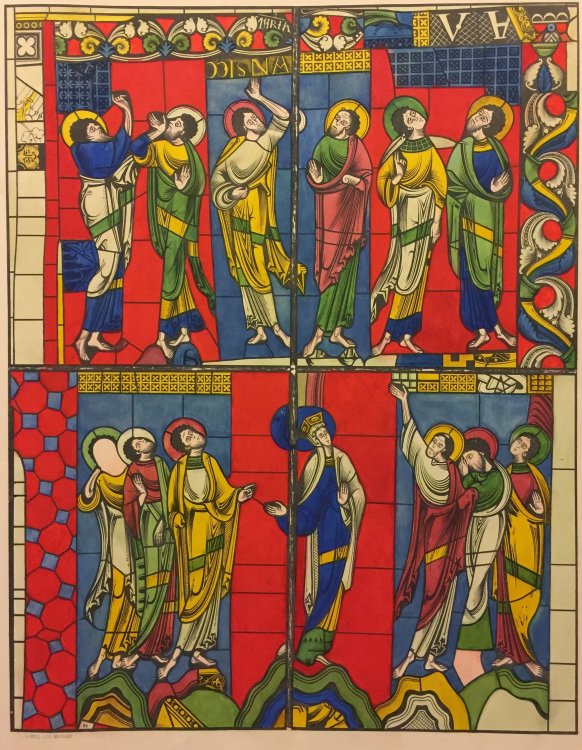 Calques des vitraux peints de la cathedrale du Mans. Ouvrage renfermant les calques ou les reductions, d'apres les calques, des verrieres de cette cathedrale les plus interessantes sous le rapport de l'art et de l'histoire (Calques des vitraux peints de la cathdrale du Mans. Ouvrage renfermant les c