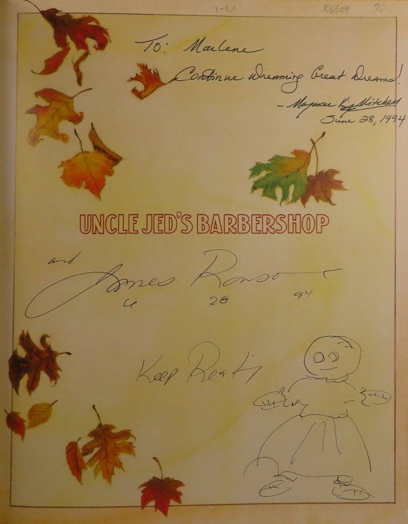 Uncle Jed's Barbershop (INSCRIBED by author and illustrator)