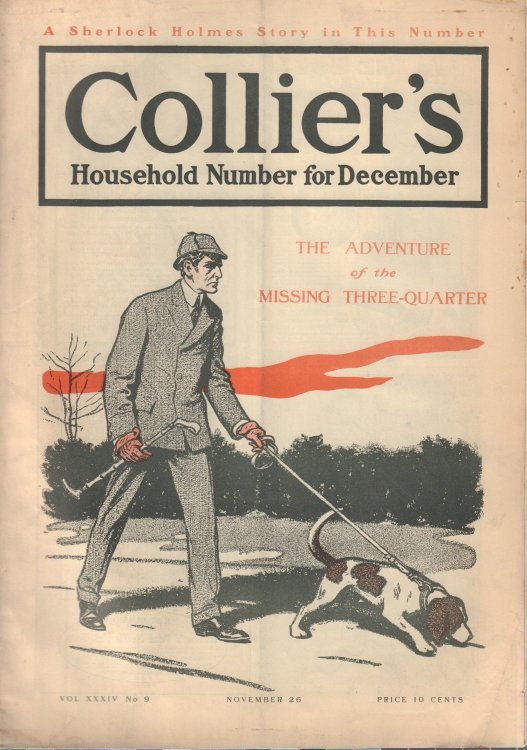 Image for The Adventure of the Missing Three Quarter In Collier's Weekly, November 26, 1904 The Adventure of the Missing Three Quarter In Collier's Weekly, November 26, 1904