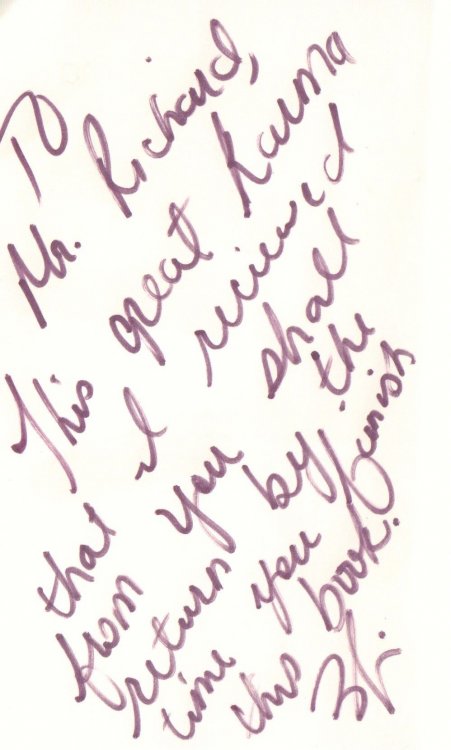 Love, Hate, Karma (INSCRIBED by author)