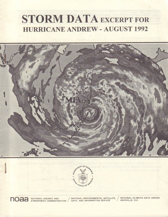 Storm Data excerpt for Hurricane Andrew - August 1992.