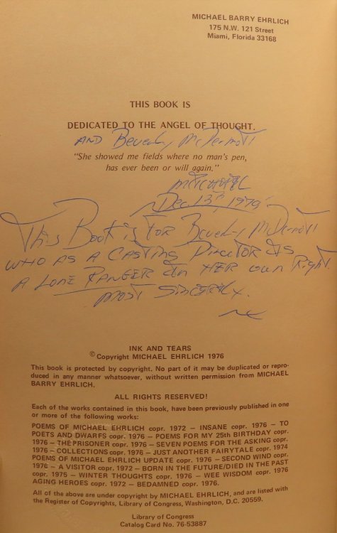 Image for Ink and Tears (INSCRIBED by author) Ink and Tears (INSCRIBED by author)