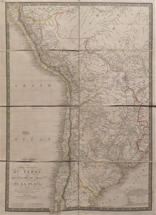 Image for Carte generale du Perou du Haut-Perou, du Chili et de la lata Carte generale du Perou du Haut-Perou, du Chili et de la lata