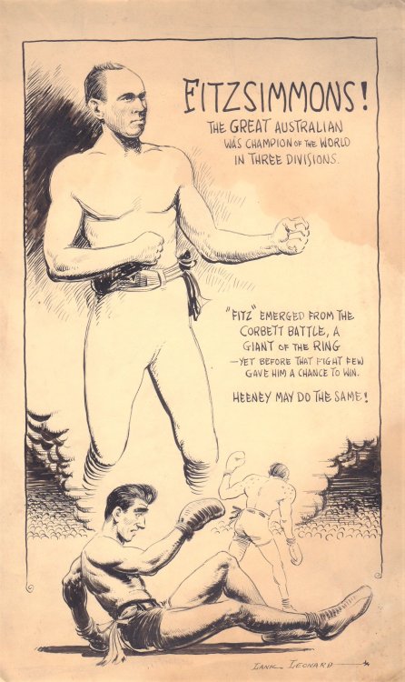 [Fitzsimmons! The Great Australian was champion of the world in three divisions.]