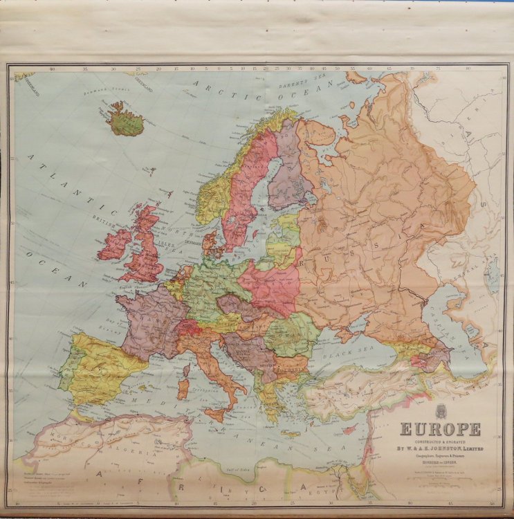 Image for Europe. Constructed & Engraved by W. & A.K. Johnston, Limited. Geographers, Engravers & Printers. Europe. Constructed & Engraved by W. & A.K. Johnston, Limited. Geographers, Engravers & Printers.