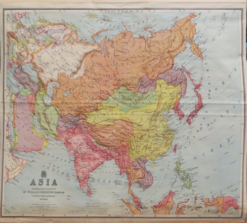 Image for Asia. Constructed & Engraved By W. & A.K. Johnston, Limited. Geographers, Engravers & Printers. Asia. Constructed & Engraved By W. & A.K. Johnston, Limited. Geographers, Engravers & Printers.