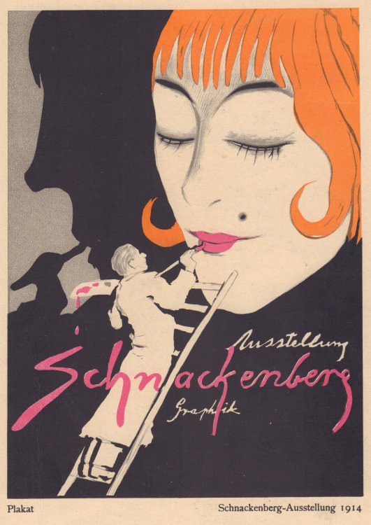 Plakat. Schnackenberg-Ausstellung 1914 Graphik
