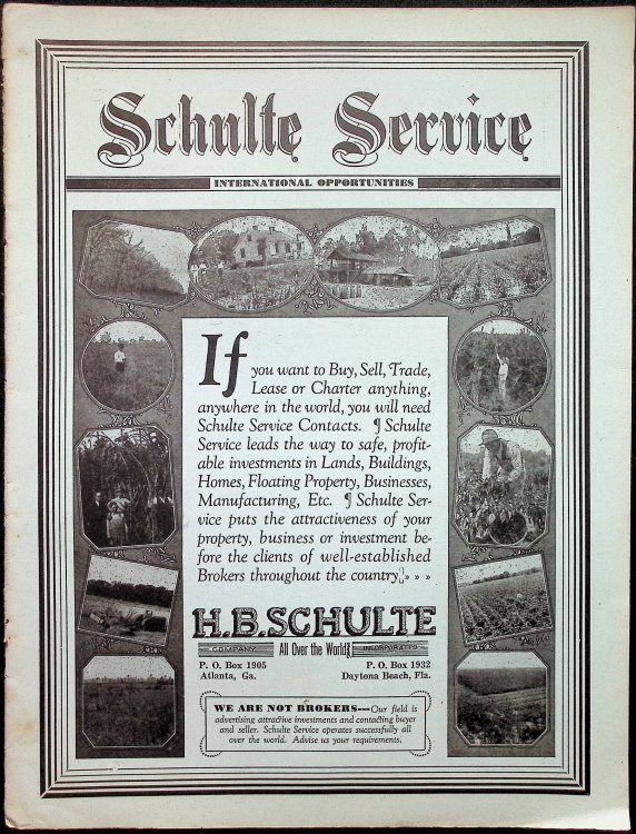 Schulte Service. International Opportunities Periodical.