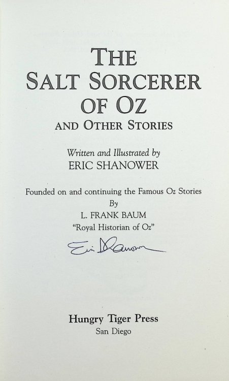 The Salt Sorcerer of Oz and Other Stories [Signed]