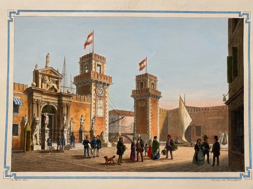 Image for Das Arsenal from Das Malerische, Monumentale, Historische und Artistische Venedig. Das Arsenal from Das Malerische, Monumentale, Historische und Artistische Venedig.