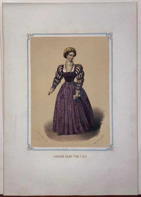 Image for Adelige Dame vom Jahre 1500 from Das Malerische, Monumentale, Historische und Artistische Venedig. Adelige Dame vom Jahre 1500 from Das Malerische, Monumentale, Historische und Artistische Venedig.