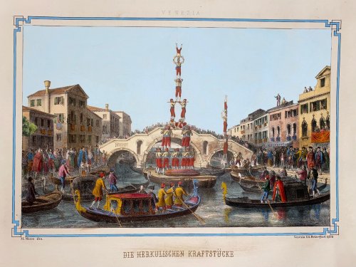 Image for Die Herkulischen Kraftstucke from Das Malerische, Monumentale, Historische und Artistische Venedig. Die Herkulischen Kraftstucke from Das Malerische, Monumentale, Historische und Artistische Venedig.
