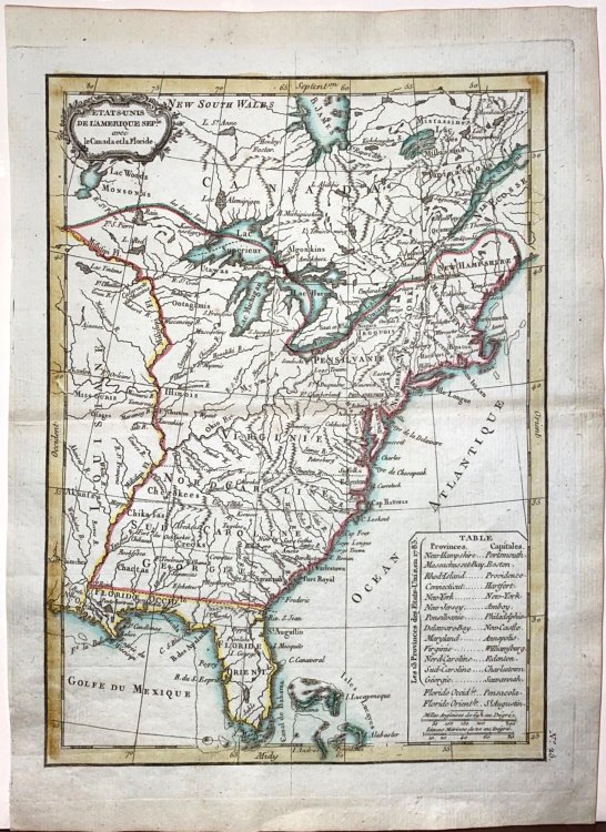 Image for Etats-Unis de l'Amerique Seple. avec le Canada et la Floride Etats-Unis de l'Amerique Seple. avec le Canada et la Floride