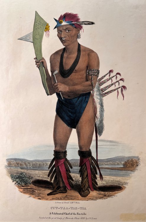 Cut-Taa-Tas-Tia. A Celebrated Chief of the Fox Tribe.