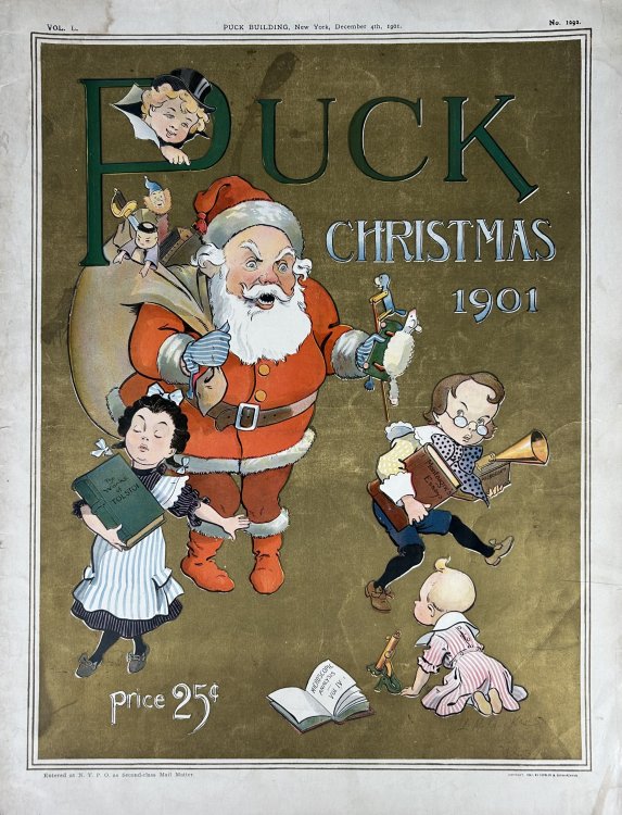 Image for Puck Magazine- Christmas December 4th, 1901 Vol. L No. 1292 Puck Magazine- Christmas December 4th, 1901 Vol. L No. 1292