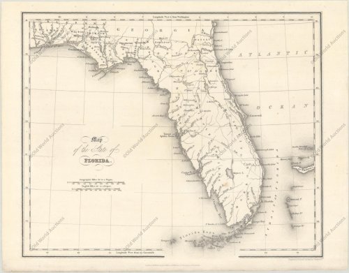 Image for Map of the State of Florida Map of the State of Florida
