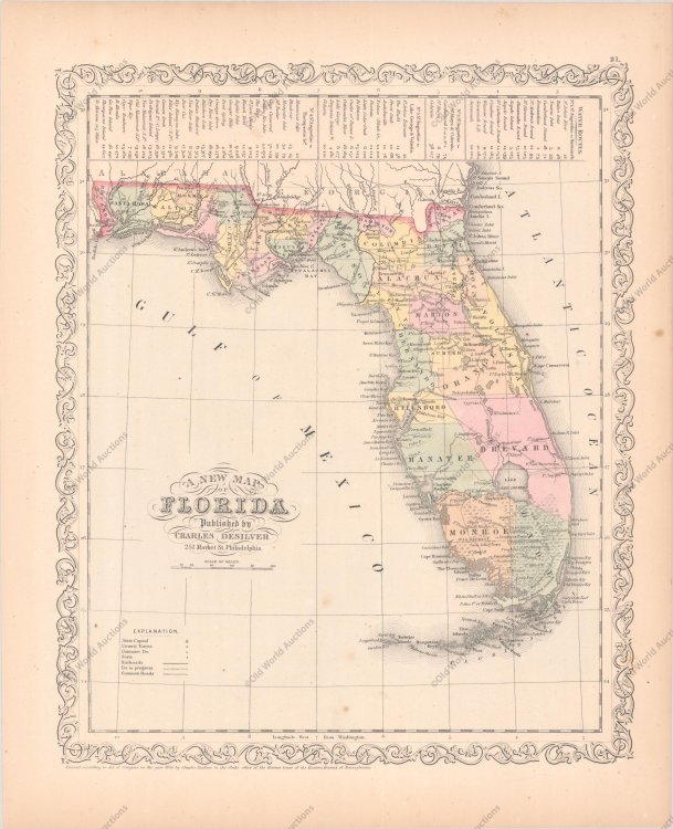 Image for A New Map of Florida A New Map of Florida