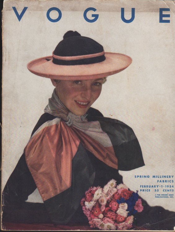 Image for Vogue Magazine February 1, 1934 Vogue Magazine February 1, 1934