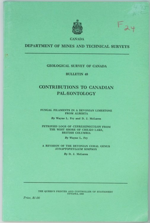 Geological Survey of Canada Bulletin 48 ; Contributions to Canadian Palaeontology
