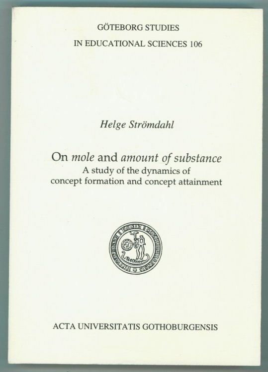 On Mole & Amount of Substance; A Study of the Dynamics of Concept Formation & Concept Attainment