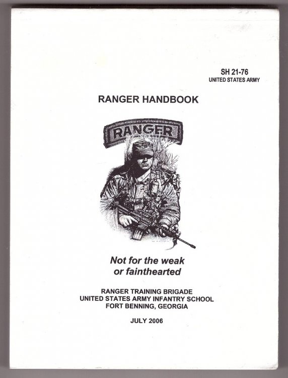 Ranger Handbook; Not for the weak or fainthearted