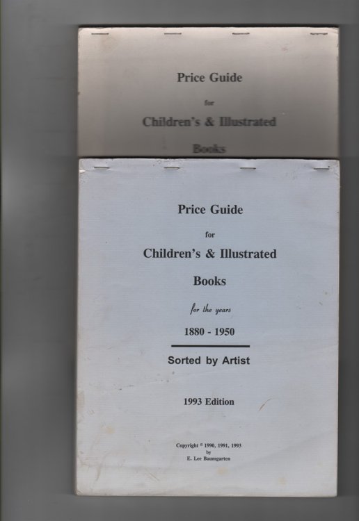 Price Guide for Children's and Illustrated Books for the Years 1880-1950 2 volumes - Sorted by Author and Sorted by Artist