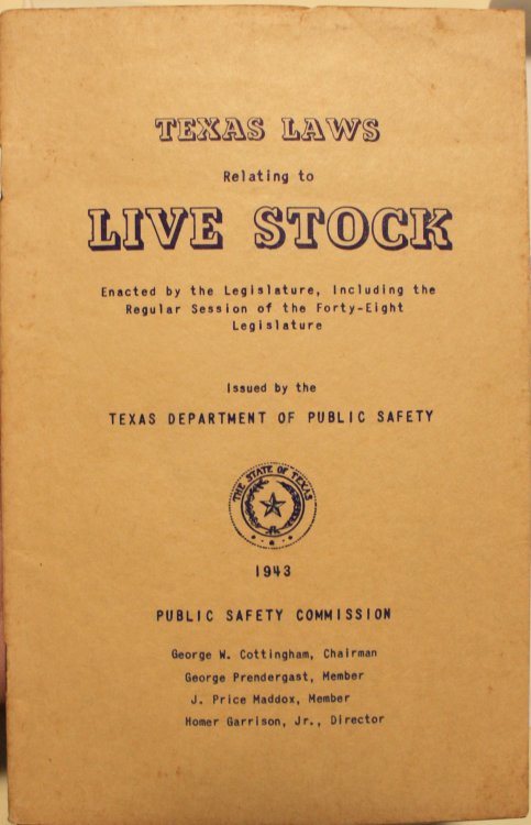 A History of Livestock Raising in the United States 1607-1860