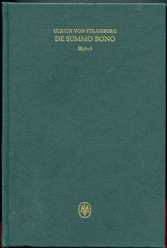 Image for De summo bono. Liber 3, Tractatus 4-5 De summo bono. Liber 3, Tractatus 4-5