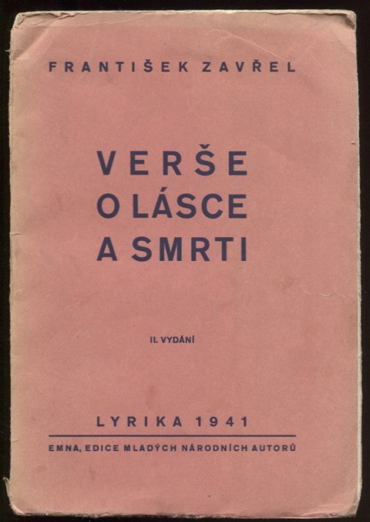 Image for Verse O Lasce a Smrti. Lyrika 1941. II Vydani Verse O Lasce a Smrti. Lyrika 1941. II Vydani
