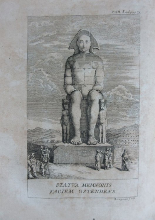 Image for De Memnone Graecorum, Et Aegyptiorum, Huiusque Celeberrima in Thebaide Statua Syntagmata III. Cum Figuris Aeneis De Memnone Graecorum, Et Aegyptiorum, Huiusque Celeberrima in Thebaide Statua Syntagmata III. Cum Figuris Aeneis
