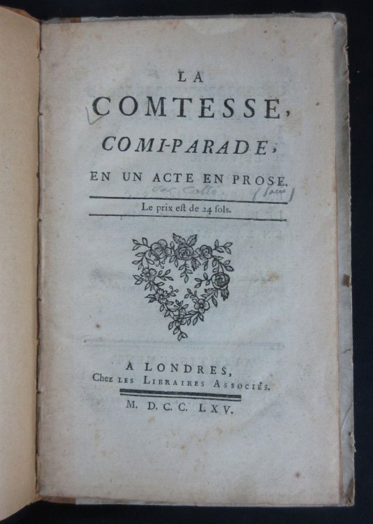 Image for La Comtesse, Comi-Parade, En Un Acte En Prose La Comtesse, Comi-Parade, En Un Acte En Prose