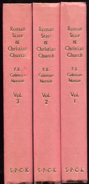 Image for Roman State & Christian Church. a Collection of Legal Documents to A. D. 535. Volume I, II, and III Roman State & Christian Church. a Collection of Legal Documents to A. D. 535. Volume I, II, and III