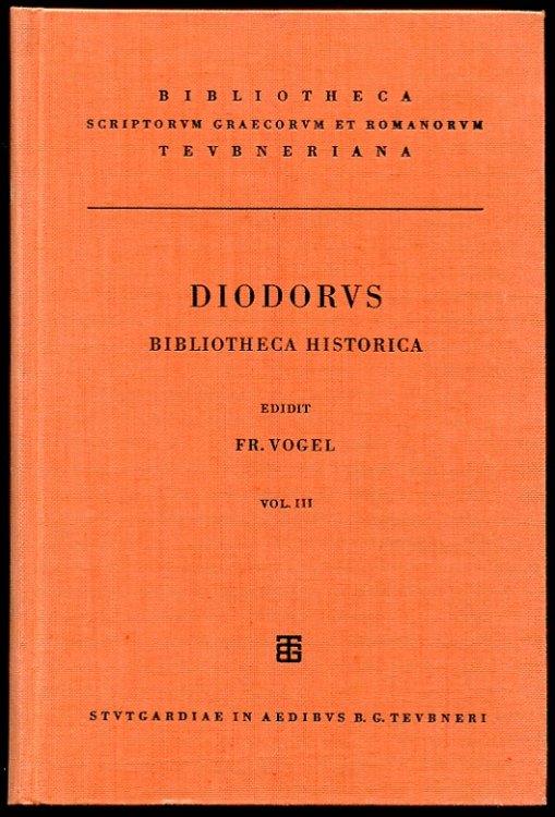Image for Diodori. Bibliotheca Historica. Vol. III. Diodori. Bibliotheca Historica. Vol. III.