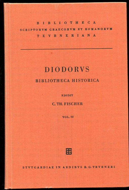 Image for Diodori. Bibliotheca Historica. Vol. IV Diodori. Bibliotheca Historica. Vol. IV