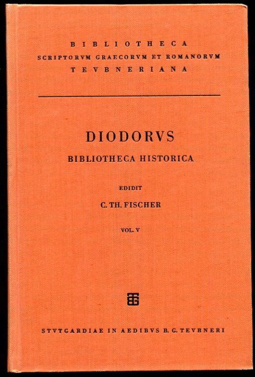 Image for Diodori. Bibliotheca Historica. Vol. V Diodori. Bibliotheca Historica. Vol. V