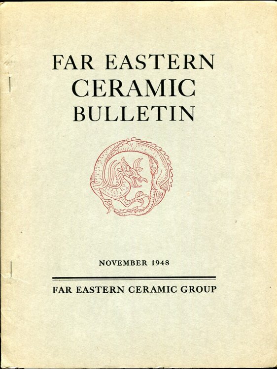 Image for Far Eastern Ceramic Bulletin, November 1948 Far Eastern Ceramic Bulletin, November 1948