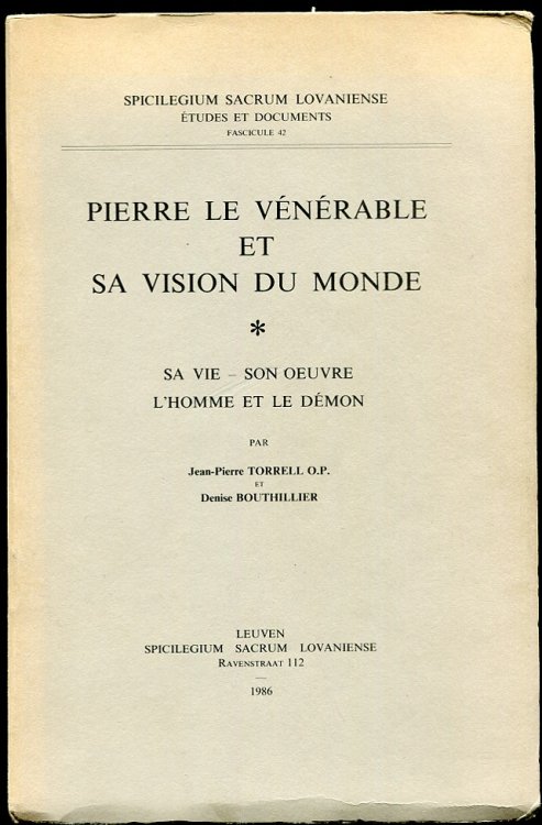 Image for Pierre Le Venerable Et Sa Vision Du Monde Pierre Le Venerable Et Sa Vision Du Monde