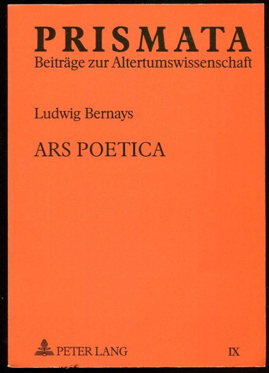 Image for Ars Poetica. Studien Zu Formalen Aspekten Der Antiken Dichtung Ars Poetica. Studien Zu Formalen Aspekten Der Antiken Dichtung