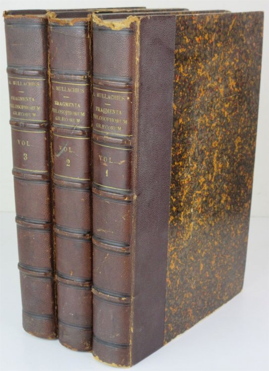 Image for Fragmenta Philosophorum Graecorum. 3 Volumes. Collegit, Recensuit, Vertit, Annotationibus Et Prolegomenis Illustravit, Fragmenta Philosophorum Graecorum. 3 Volumes. Collegit, Recensuit, Vertit, Annotationibus Et Prolegomenis Illustravit,